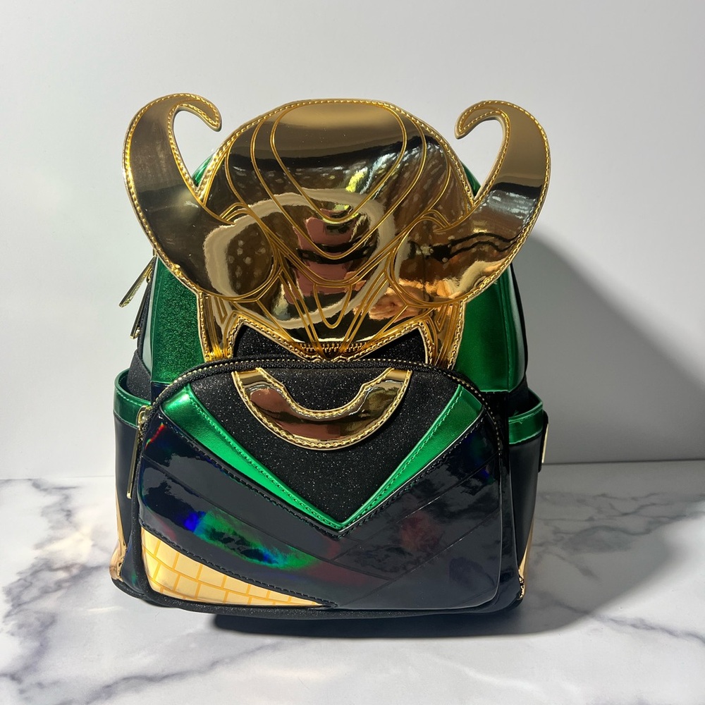 Loungefly Marvel Shine Loki Mini Backpack